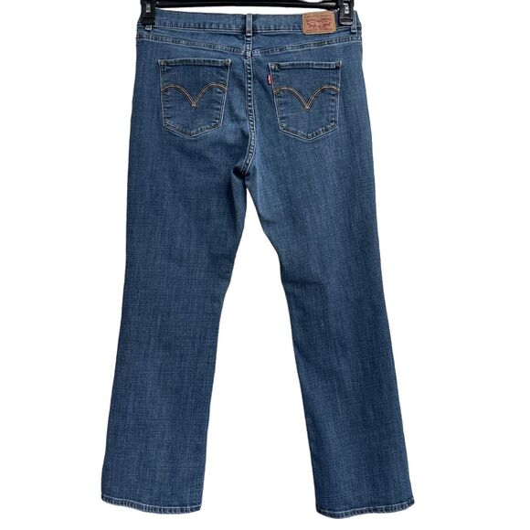 Levi’s SZ 12 Classic Boot Jeans Stretch 5-Pocket Mid-Rise Zip-Fly Blue Womens - Picture 3 of 12